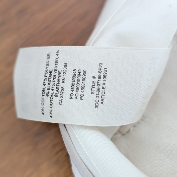 BABATON Agency Pant Crop Pleated Trouser Straight Leg Matte Pearl Straight Leg - Picture 14 of 15